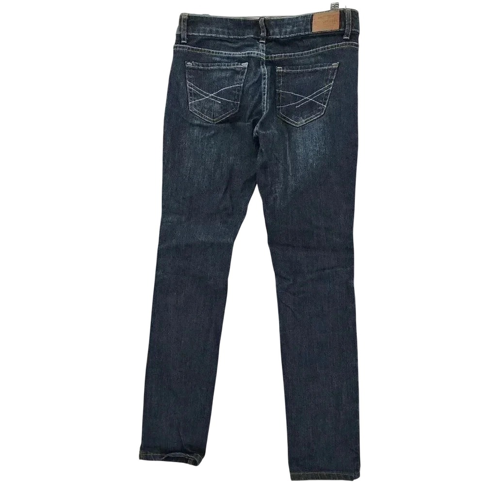 Aeropostale 1987 Bayla Skinny Dark Blue Jeans Girls‎ Youth Pants Size 0 Short - Picture 2 of 5
